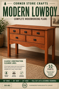 Easy Modern Lowboy Plans